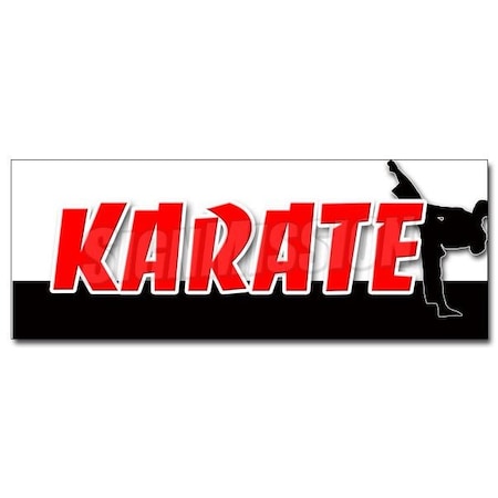 KARATE DECAL Sticker Martial Art Defense School Lessons Jiu-jitsu